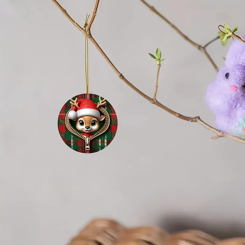 Witty Reindeer Smiles Ornament